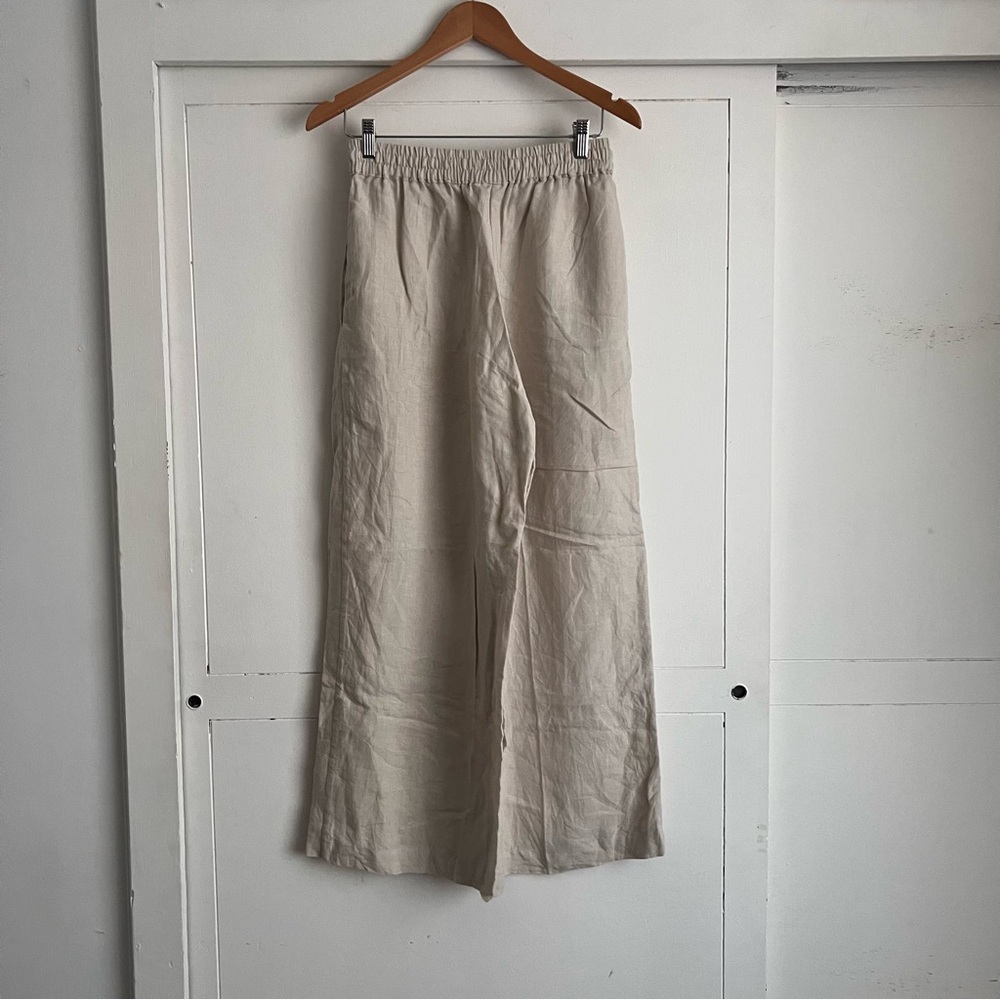 Reserved for @valleypoppy16 — Women's Beige Wide-Leg Pants - Picture 2 of 6